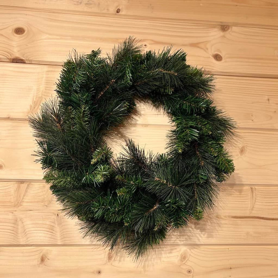 AcquaGarden Outdoor Plants 1 x Evergreen Wreath Evergreen Artificial Wreath
